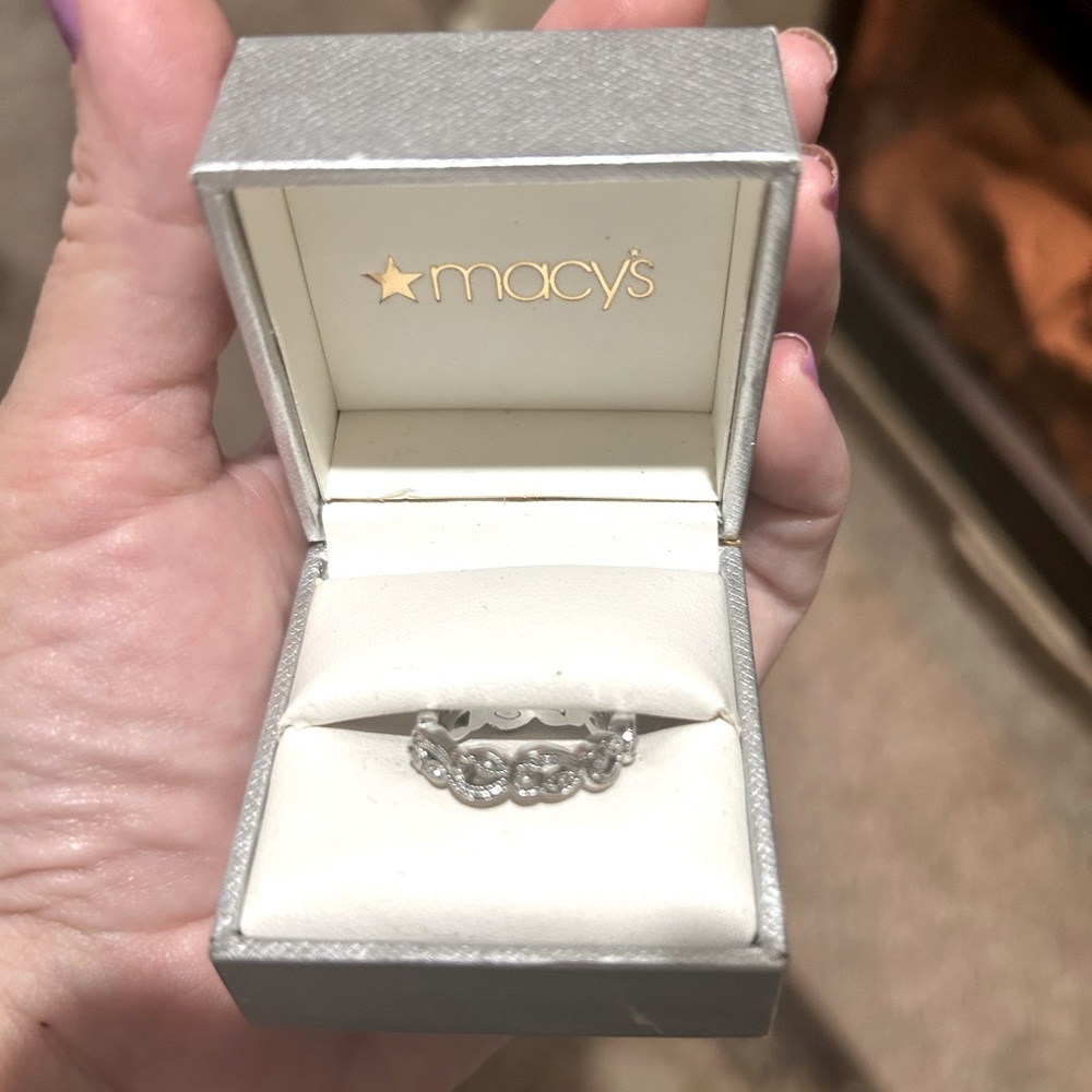 Macy’s womens silver ring